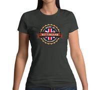Dressdown Made In NOTTINGHAM T-Shirt Donna Cotone Girocollo Manica Corta