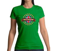 Dressdown Made In NOTTINGHAM T-Shirt Donna Cotone Girocollo Manica Corta