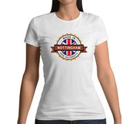 Dressdown Made In NOTTINGHAM T-Shirt Donna Cotone Girocollo Manica Corta
