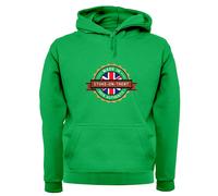 Dressdown Made In STOKE-ON-TRENT Felpa Uomo Unisex Con Cappuccio Pullover