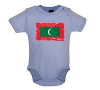 Dressdown Maldives Grunge Style Bandiera T-Shirt Neonato One-Piece