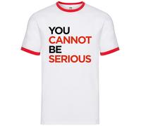 Dressdown Mens T-Shirt Wimbledon Ringer Divertente Con John McEnroe