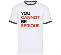 Dressdown Mens T-Shirt Wimbledon Ringer Divertente Con John McEnroe