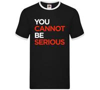 Dressdown Mens T-Shirt Wimbledon Ringer Divertente Con John McEnroe