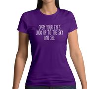 Dressdown T-Shirt Donna Nera Freddie Mercury - Testo Canzone Musica