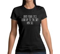 Dressdown T-Shirt Donna Nera Freddie Mercury - Testo Canzone Musica