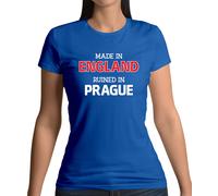 Dressdown T-Shirt Donna Rovinata In Praga Girocollo Manica Corta Cotone Birra