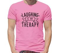 Dressdown T-Shirt Uomo Cotone Manica Corta Slogan “Laughing Is My Therapy”