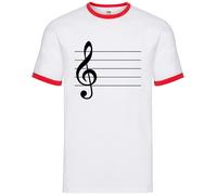 Dressdown Treble Clef Note T-Shirt Uomo Regular Fit Girocollo Corto