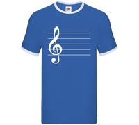 Dressdown Treble Clef Note T-Shirt Uomo Regular Fit Girocollo Corto