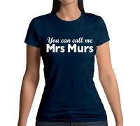 Dressdown You Can Call Me Mrs Murs T-Shirt Donna - Girocollo, Cotone