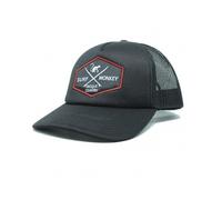 DRESSED IN MUSIC PLAY WITH ME Cappellino Uomo con Visiera Classic- Surf Monkey® - Berretto Uomo e Parte Frontale Imbottita (Nero/Nero)