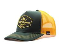 DRESSED IN MUSIC PLAY WITH ME Cappello Trucker Surf Monkey® - Berretto da Uomo/Donna - Design a 5 Pannelli - Taglia Unica - Cappuccio Strutturato con Profilo Medio, Blu