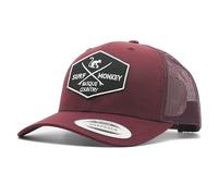 DRESSED IN MUSIC PLAY WITH ME Cappello Trucker Surf Monkey® - Berretto da Uomo/Donna - Design a 5 Pannelli - Taglia Unica - Cappuccio Strutturato con Profilo Medio, Blu