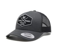 DRESSED IN MUSIC PLAY WITH ME Cappello Trucker Surf Monkey® - Berretto da Uomo/Donna - Design a 5 Pannelli - Taglia Unica - Cappuccio Strutturato con Profilo Medio, Blu