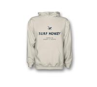 DRESSED IN MUSIC PLAY WITH ME Hoodie Felpa ecologica con cappuccio da uomo/donna - Cotone biologico Gots Surf Monkey®, bianco sporco, L