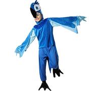 dressforfun 900535 Costume Unisex Bambini Graziosa Ara Blu, Costume da Pappagallo in Blu (116| Nr. 302474)