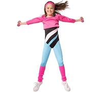 dressforfun 900568 Costume da Bambina Stellina del Fitness, Outfit da Aerobica in Stile Anni '80 (152| Nr. 302734)