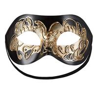 dressforfun 900882 Maschera Veneziana Decorata, Misura Unica (Nero)