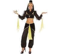 dressforfun Costume da Donna - Danzatrice del Ventre | Meravigliosa e Sexy Parte Superiore Alta con Pantaloni a Palloncino | In opricapo da Sogno con Velo (M | No. 301001)