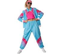 dressforfun Costume da Donna Retro, Anni '80 e '90, Set Tuta Jogging - S