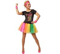 dressforfun Costume da donna - Stellina del Pop anni ’80 Neon - Con Polsiere Assorbisudore e Fascia per la Fronte (M | No. 301673)