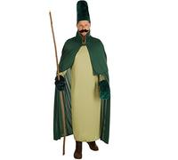 dressforfun Costume da Uomo - Spirito Magico Della Foresta | Lunga Tunica con Mantello | In uanti e Cappello in Peluche (S | No. 301185)