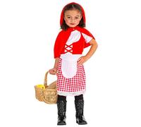 dressforfun Costume per bambini da Cappuccetto rosso | Abito con accennata allacciatura a stringhe incl. mantellina con cappuccio (5-7 anni | no. 300013)
