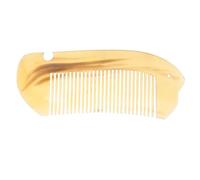 DRESSOOS 1 Pc Pettine Di Corno Di Pesce Pettini Per Lisciare i Pettini a Coda Di Rondine Pettine Tascabile Pettine Largo Pettine in Corno Da Barbiere Brioche Yellow