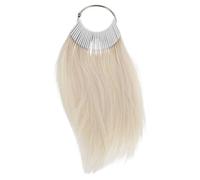 DRESSOOS 1 set di campioni di colore per capelli: campioni di colorazione naturali per test in salone - Anelli di colore per capelli umani con tabella dei livelli per testare il - Forniture per la