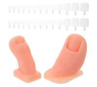 DRESSOOS 1 set di dita finte per la formazione sulla manicure - Dita dei piedi protesiche con punte per la pratica della manicure - Modelli di piedi finti utilizzati per la formazione sulla pedicure e