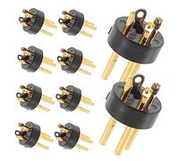 DRESSOOS 10 Pezzi Di Accessori Xlr, Adattatore Per Montaggio Microfono, Presa Maschio-Femmina, Connettore Per Microfono, Spina Per Cavo Microfono, Convertitore Per Microfono, Convertitore