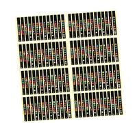 DRESSOOS 10pezzi Adesivi Per Tastiera Chitarra Etichette Note Per Chitarra Elettrica e Acustica Facile Da Installare e Rimuovere Nero Map Sticker Per Imparare Velocemente Gli Accordi Scale