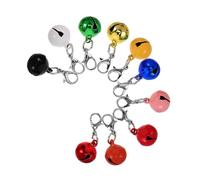 DRESSOOS 10pezzi Campanellino Per Per e Ciondolo Colorato Con Gancio Resistente Accessorio Per Tracciamento e Campanello Per Animali Domestici