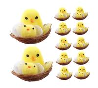 DRESSOOS 12 Decorazioni A Forma Di Pulcino, Pulcini Finti, Pulcini Di Pasqua, Mini Pulcini, Pulcini Soffici E Pelosi, Pulcini Soffici Di Pasqua, Piccoli Pulcini Soffici, Pulcini Piccoli,