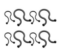 DRESSOOS 150 Pezzi Clip la Gestione Cavi in Plastica Nera Pp, Organizer Portatile per Cavi di Ricarica e Caricabatterie, per Casa e Biblioteca