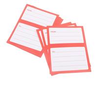 DRESSOOS 150 Pezzi Etichette Postali Autoadesive, Etichette Indirizzi Postali Bianche in Carta, Adesivi per Spedizioni da Scrivere, per Ritorni e Scatole da Spedizione, Rosso