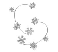 DRESSOOS 1paio Orecchini Ear Hook Cristallo Fiocco di Non Piercing Eleganti Ear Donna per Compleanni Natale e Occasioni Speciali