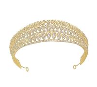 DRESSOOS 1Pc Crown Full Diamond Heads Bands Princess Crown The Crown Head Band Wedding Bridal Brids Bride Headband Crown Crown For Women Wedding Contano Crown Golden Rhinestone