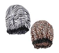 DRESSOOS 1pezzi Cuffia Elastica Con Rifiniture in Tessuto Per Dormire La Notte Sicura e Durevole Traspirante e Comoda Da Indossare Per Cura Dei Capelli in Casa