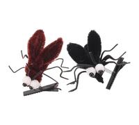 DRESSOOS 2 fermagli per capelli a forma di zanzara per donna - Fermagli per capelli a forma di insetto, accessori per cosplay per feste a tema e spettacoli teatrali