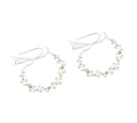 DRESSOOS 2 Pezzi Copricapo Da Sposa Eleganti Fermagli Per Diffusore Per Auto Bottiglia Nastri Per Fascia Da Sposa Colla Ciglia Tappi Di Bottiglia Ombretto Palette