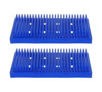 DRESSOOS 2 pezzi di essiccazione per vetrini da microscopio: essiccazione per 25 posti - Supporto per vetrini da laboratorio Vassoio per campioni per esperimenti di chimica e biologia per