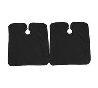 DRESSOOS 2 pezzi Mantelle Impermeabili per Parrucchiere con Chiusura Scatto Mantelline Protettive Traspiranti per Taglio Capelli Tinta e Acconciature Professionali Nero