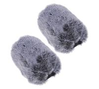 DRESSOOS 2 Pezzi Maschera Filtro Microfono Mk4 Microfono Copertura Parabrezza Peluche Per Streaming Live