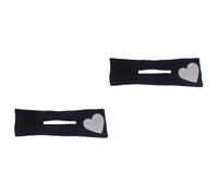 DRESSOOS 2 Pz Asciugacapelli Creatore Di Nastri Per Chignon Per Elastici Neri Per Formatrici Per Francesi Ciondoli Per Lacci Delle Scarpe Mollette Nere Black Tessuto