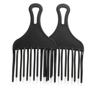 DRESSOOS 2 Pz pettine strumento per lo styling dei parrucchieri pettini per ricci pettini afro per naturali mollette nere per uomo accessori per Black