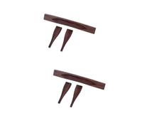 DRESSOOS 2 Pz ponte per chitarra archtop parti del ponte per chitarra acustica gitar basso chitarre classiche per go105 per in palissandro Di legno Brown