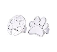 DRESSOOS 2 Pz Tavolozza Ad Anello Unghia Pennelli Kit Manicure Francese Vernice Per Unghie Kit Per Unghie a Immersione Smalto Per Unghie in Marmo Porta Smalto Per Unghie Indossabile Silver