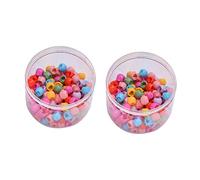 DRESSOOS 2 Scatole Da 100 Pezzi Di Fermagli Per Rotondi Color Caramella Fermagli A Forma Di Fiore Accessori Per Leggeri Ed Eleganti in Plastica